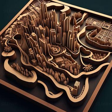 3D модель Игра Горизонты городов (STL)